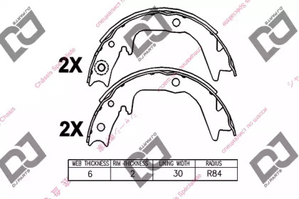 Комлект тормозных накладок DJ PARTS BS1366